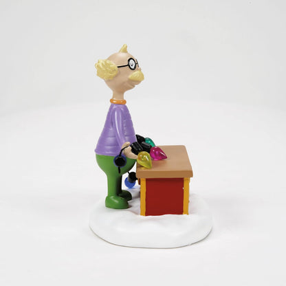 Department 56 Dr. Seuss Grinch Village Accessories Figurine The Lightbulb Tester, 3 Inch, Multicolor