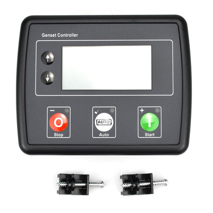 VehiclePro DSE4520 Auto Mains Failure Control Module Self‑Starting LCD Controller,AMF Control Module Automatic Transfer Switch with LCD Display for Electronic Engine Generator Set Applications