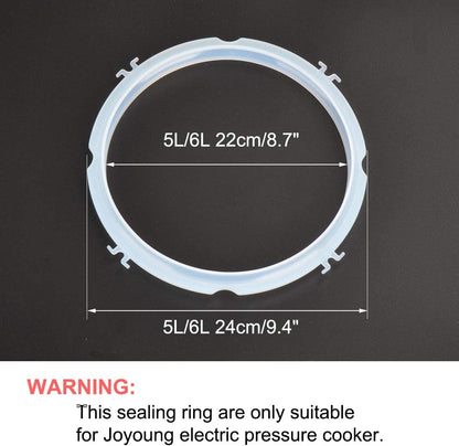 uxcell Silicone Gasket Sealing Ring for Electric, 8.7 Inch Inner Diameter, Fits 5/6 Models