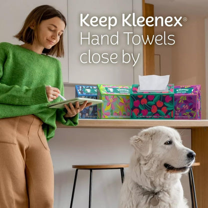 1 60 Packaging Hand Towels - Box of White Hand Towels in a Dispenser Box - may vary