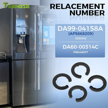 DA99-04158A Refrigerator Door Hinge Shim Kit, 4 Thicknesses for DA60-00314C, 3282540, PS6448337, AP5668209