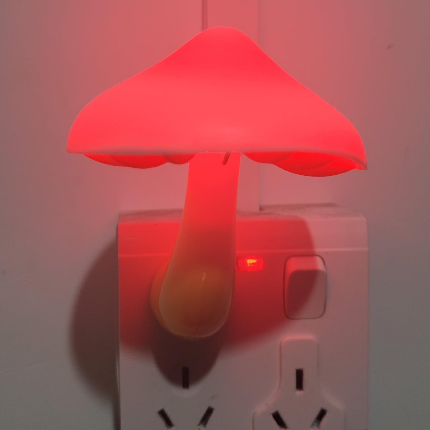 AUSAYE Sensor LED Night Light Plug in Wall Lamp, Energy Saving NightLight Cute Mushroom Night Lights for Adults Kids Bedroom,Bathroom,Toilet, Stairs, Kitchen,Hallway Corridor Warm White