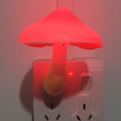 AUSAYE Sensor LED Night Light Plug in Wall Lamp, Energy Saving NightLight Cute Mushroom Night Lights for Adults Kids Bedroom,Bathroom,Toilet, Stairs, Kitchen,Hallway Corridor Warm White
