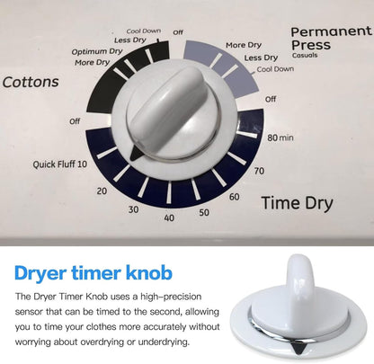 New WE1M654 Dryer Timer Knob, Replacement Part for GE DBSR463EG0WW, DBSR463EG1WW, DBSR463EG2WW