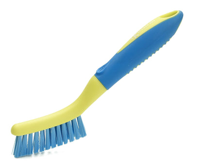Scrub Brush Set for Bathroom Kitchen Bathtub Toilet Deep Cleaning Brush Tools All Purpose Cleaner Sponge Scrubbing Brushes with Ergonomic Handle, 4-Piece