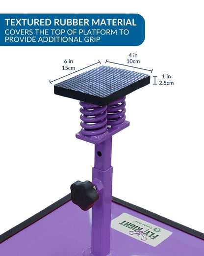 Tumbl Trak Fly Right Cheer Stunting Trainer, Purple, 20 in x 20 in x 10 in