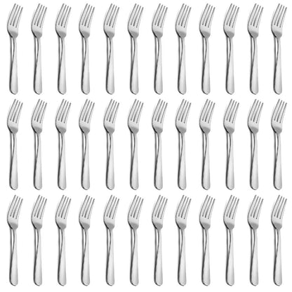 36-Piece Dinner Forks Set, Funnydin 7.1 Inches Stainless Steel Forks Silverware, Durable Table Forks Set, Use for Home, Kitchen and Restaurant - Mirror Polished, Dishwasher Safe