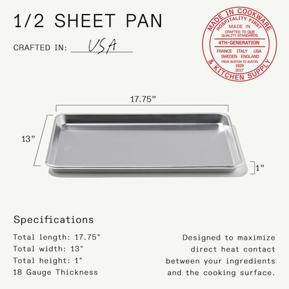Made In Cookware | Sheet Pan | Commercial Grade Aluminum | Professional Bakeware