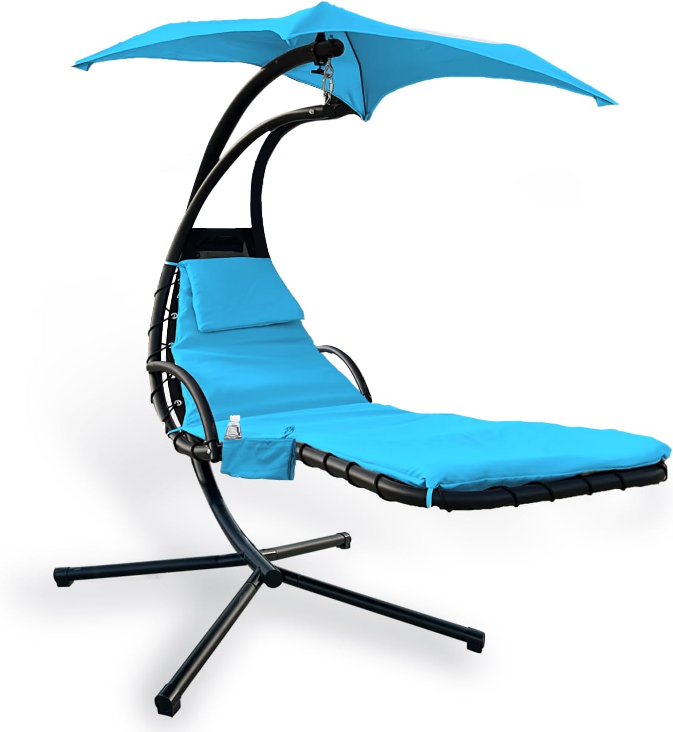 Hammock Outdoor Hanging Lounge Chair Replacement Cushion Cover and Umbrella Fabric, Made for Patio Curved Chaise Lounge
