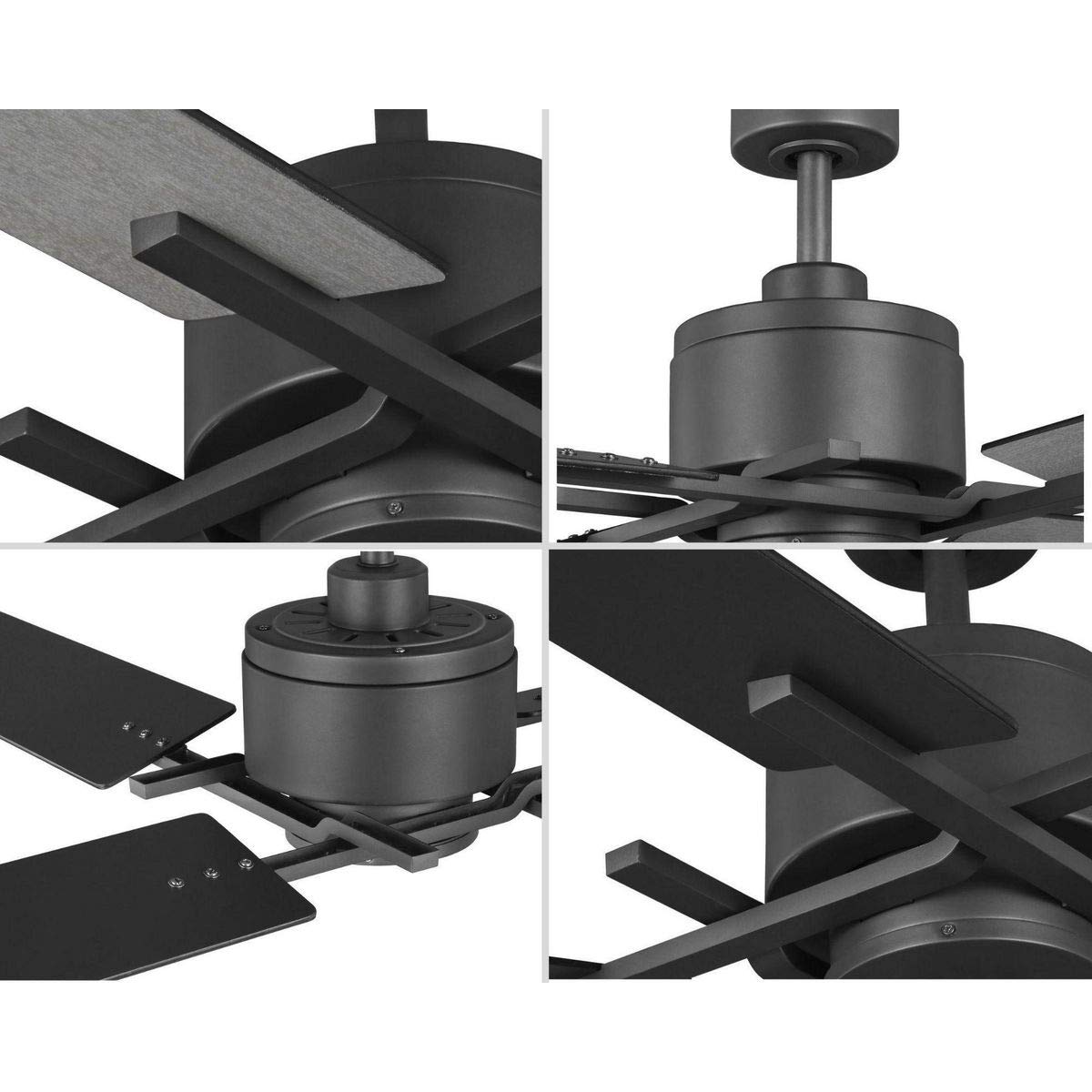 Progress Lighting Bedwin Collection 56" Four-Blade Graphite Ceiling Fan