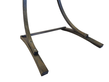 Petra Leisure 7 Ft. Coffee Stain, Wooden Hammock Chair Stand. Perfect for Indoor/Outdoor Home, Patio, Deck, Yard, Garden. 265LB Weight Capacity.(Stand Only)