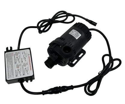 SHYSKY Heavy Duty Low Noise 24V 120W Micro Brushless DC Water Pump DC60G-24120S-1 39ft 1003GPH, DRY RUN Protection, For Cooling Circulation Pressure Sys