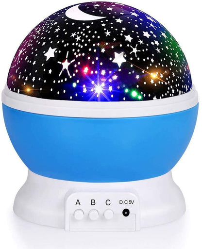 Night Light for Kids, Kids Night Light Nebula 360 Degree Rotation - 4 LED Bulbs 12 Light Color Star Projector Changing with USB Cable, Romantic Gifts for Men Women Children
