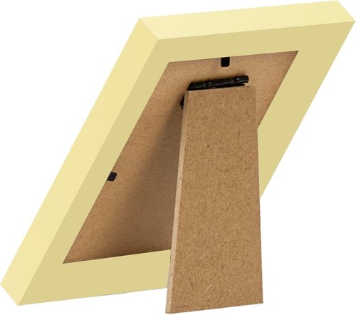 JCJMY Gold 3x4 Picture Frame - Wall Hanging & Tabletop Display | Shatter Resistant Plexiglass