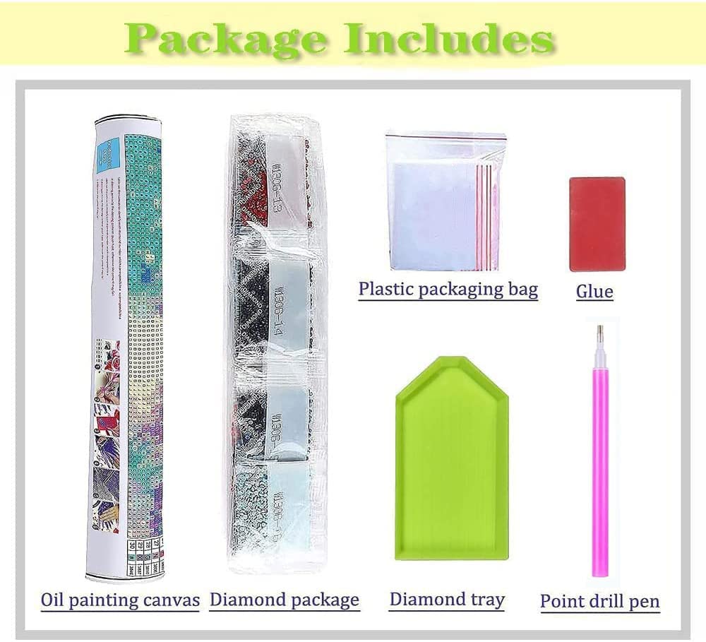DYAIANGMU 4 Pack Cow Diamond Art Kits for Adults,Flower Diamond Painting Kit for Beginner,5D Diamond Painting DIY Full Drill Diamond Dots Diamond Painting with Tools,Gem Craft for Home Wall Decor