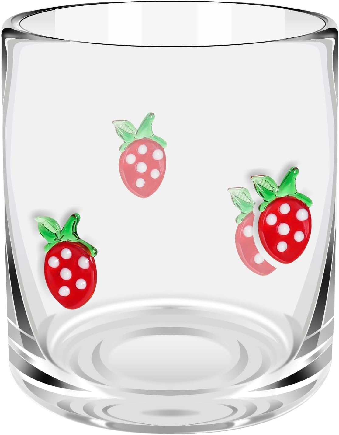 14 Ounce Icon Juice Glasses, Aesthetic Cocktail & Old Fashioned Drinking Glasses, Iconic Clear Glass Cups for Women