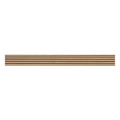 MSI 4-Pack Acoustic Wood Slat Wall Panels for Interior Decor, 3D Fluted Sound Absorbing Wood Paneling for Accent Wall Ceiling Kitchen Living Room Bedroom, Eco-Friendly MDF - 9.5 in. x 94.5 in. Natural