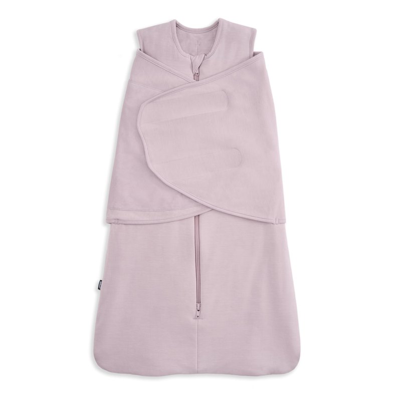 HALO Sleepsack Supersoft Swaddle, Cozy Bamboo Viscose, 3-Way Adjustable Swaddle, 2 Way Zipper, 2 TOG, 0-3 Months, Newborn (Pack of 1), Mauve
