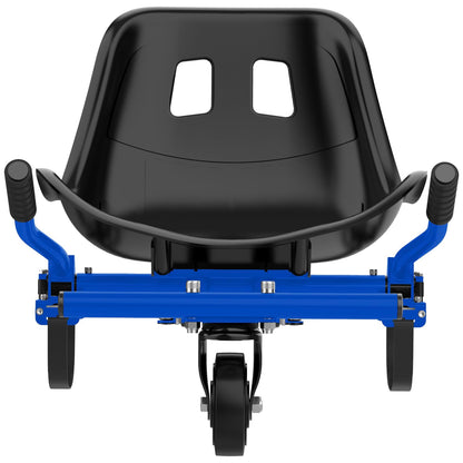 Hover-1 Buggy Hoverboard Attachment Compatible with Most 6.5" & 8" Electric Hoverboards, Hand-Operated Rear Wheel Control, Adjustable Frame & Straps, Easy Assembly & Install Hoverboard Go Kart