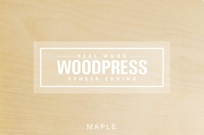 WoodPress® Real Maple Wood Veneer - Pack of 6 Sheets - US Letter Size (Approx 8 & 1/2" x 11") - Veneer for Marquetry, Crafts, Model Making, Panels, Cabinets and Furniture Repair, School Projects