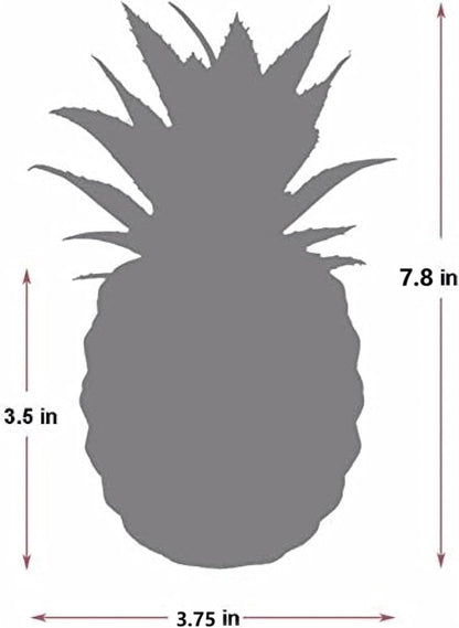 Porcelain Potted Artificial Succulent 7.8" Pineapple Plant for Home Office Kitchen Decoration