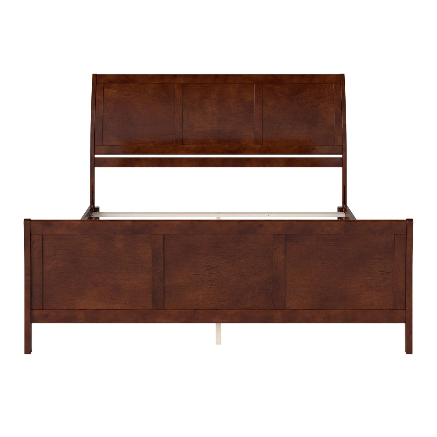 AFI, Portland King Foundation Bed with Matching Footboard, Walnut