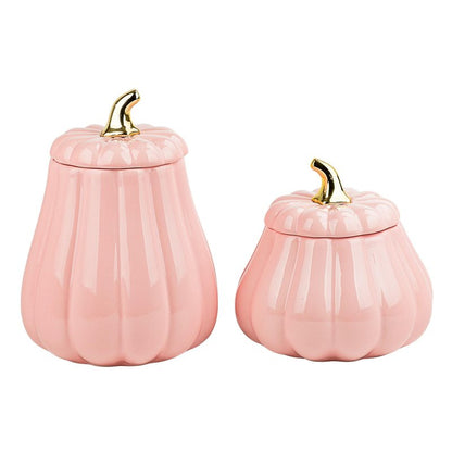 10 Strawberry Street Pumpkin Patch Graduated Gourd Canister Set, Pink