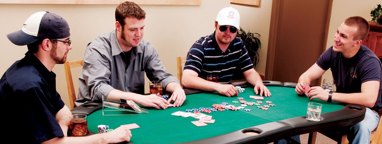 Fat Cat Folding Poker Table for 10 Players, Foldable Texas Holdem Casino Table with Cushioned Rail, Drink Holders, and Green Felt Top