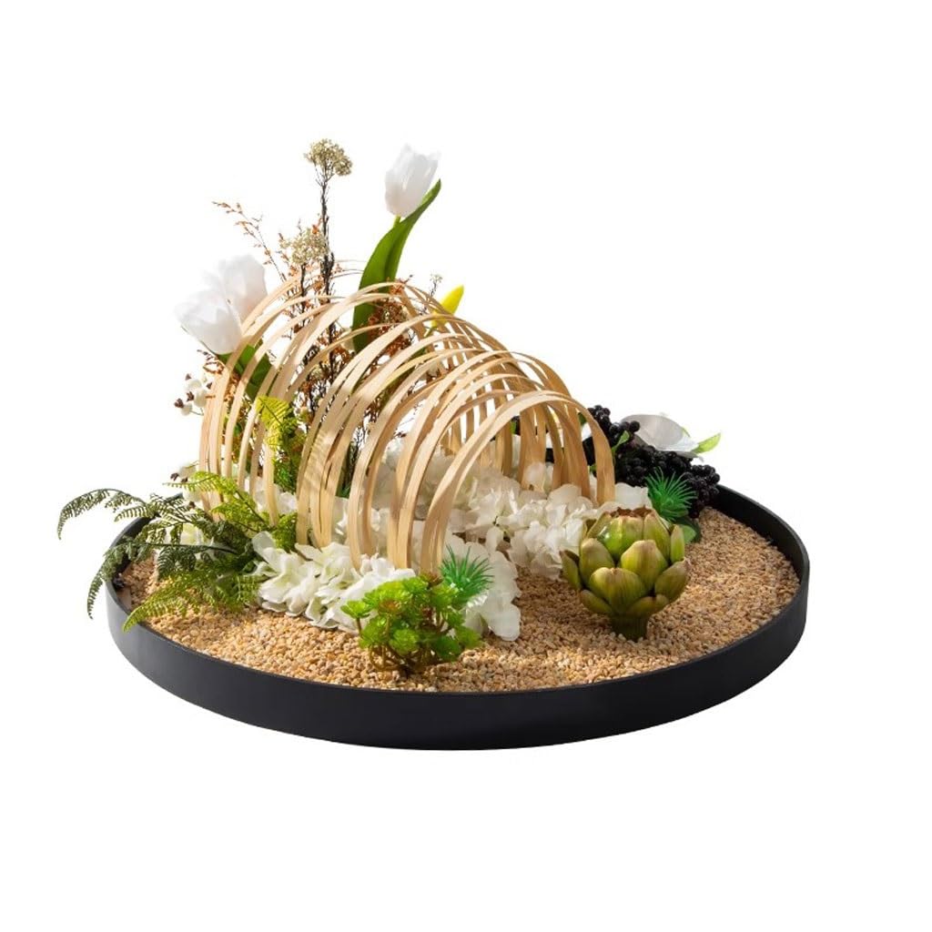 Faux Tree Large Round Table in The Middle of The Turntable Flower Hotel Table Restaurant Light Luxury Decorations Landscape Decorations Faux Plants Indoor(Large)