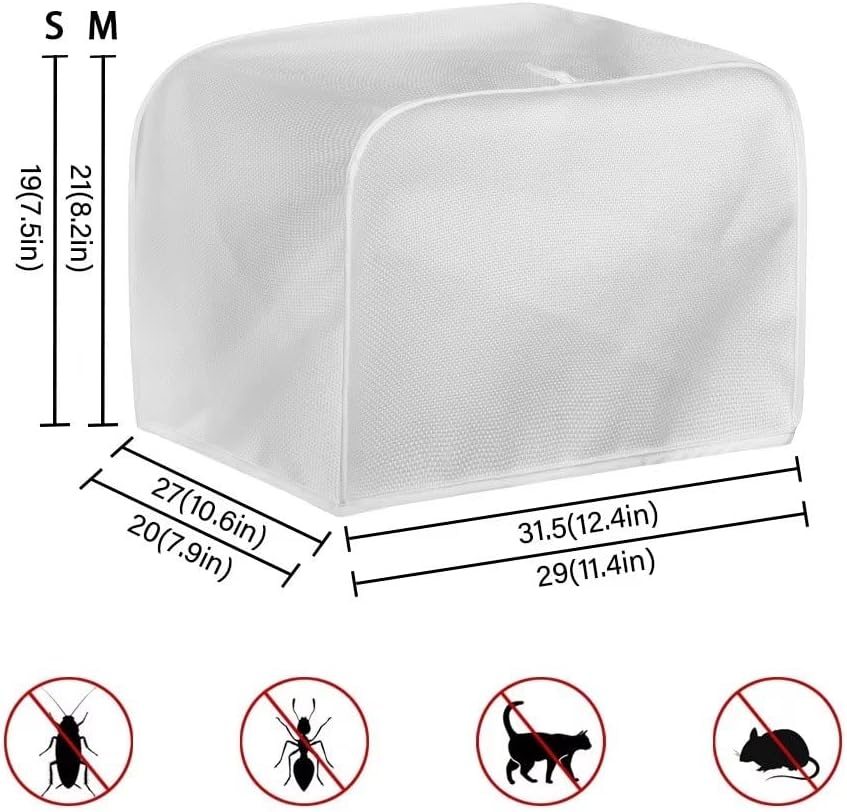 UNICEU Sunflower Farm Cow Animal 4 Slice Quilted Toaster Cover, Dust-proof Kitchen Small Appliance Cover