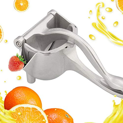 Manual Fruit Press Juicer, Heavy Duty Single Press Lemon Squeezer Premium Quality Metal Aluminum Alloy Hand Juicer Fruit Squeezer for Lemon, Orange, Grape1 Pack