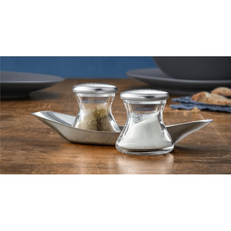 WMF 660079990 Wagenfeld Salt and Pepper Shaker Set