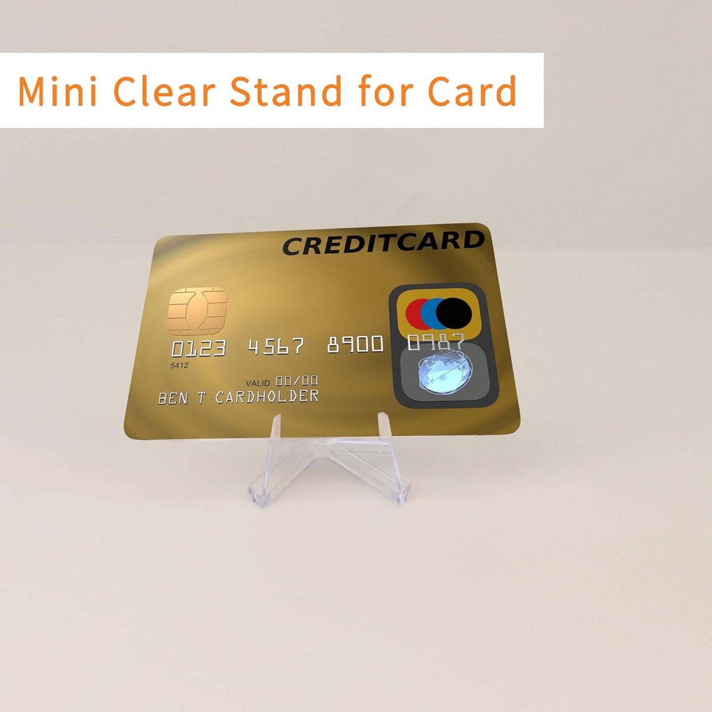 15 Pack Card Display Stands - Acrylic Clear Mini Stands for Sports Cards, Challenge Medals, and Trading Cards