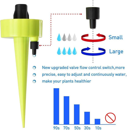 YIMIKE Plant Self Watering Spike, Plastic Self Watering Device with Slow Release Control Valve, 12PCS for Indoor &