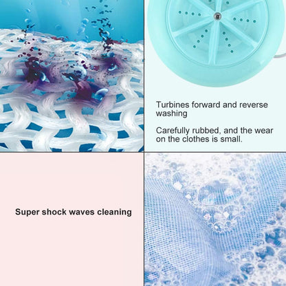 Laundry Washer - USB Powered Mini Portable Electric Washing Machine for Outdoor Home (Blue)