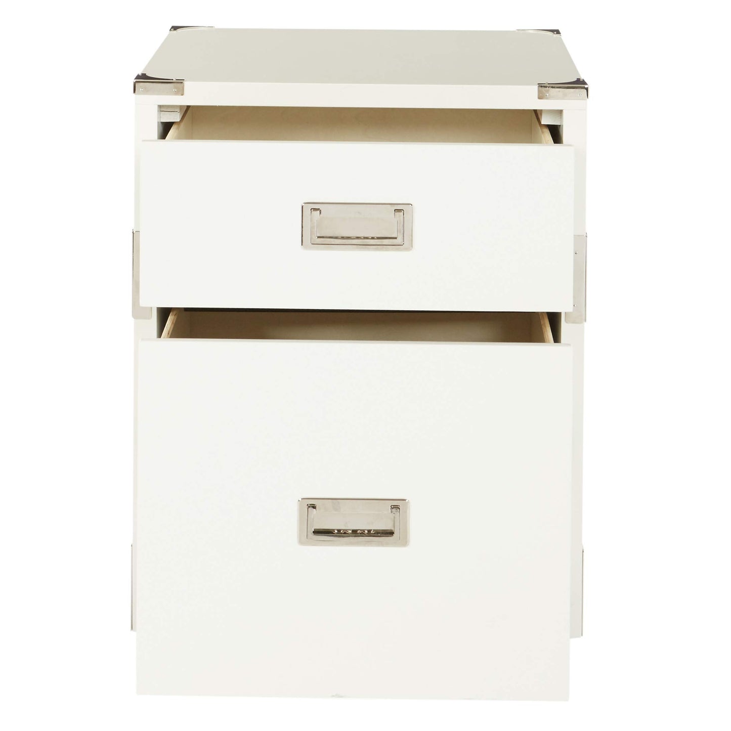 OSP Home Furnishings Wellington 2-Drawer File Cabinet, White