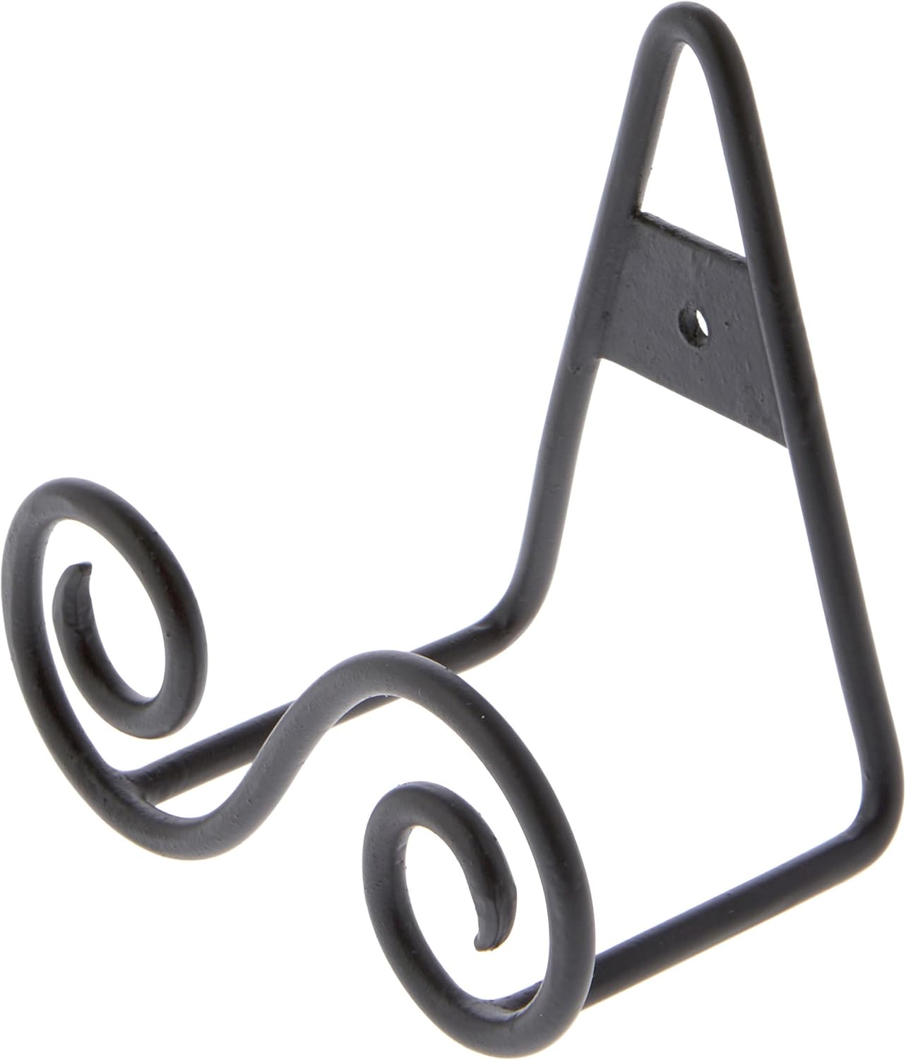 Bard's Black S-Shaped Wall Mountable Display Easel Stand, 3.5" H x 3.75" W x 2.5" D