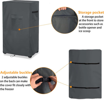Heavy Duty Waterproof Evaporative Cooler Cover for MC26A, 21"L x 15"W x 32"H Swamp Evaporative Cooler Cover, Grey