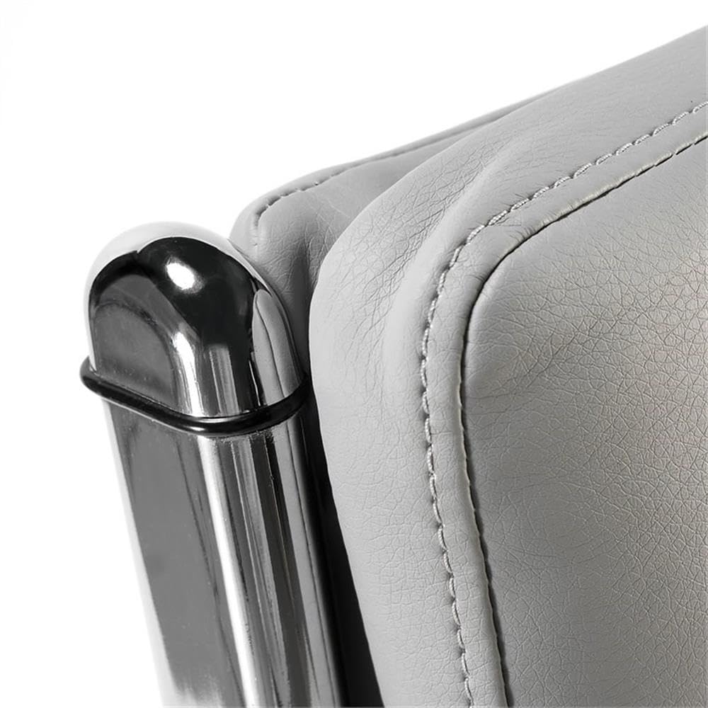 Bush Business Furniture STC043LG Studio C High Back Leather Executive Office Chair, Light Gray