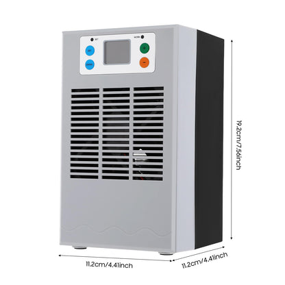 CUBELLIN Aquarium Chiller 30L/7.9 Gal Fish Pond Chiller Dc 12v Mini Tank Chiller for Axolotl, 1-3L/Min Circulation Pump, 10-40°C Digital Temperature Control for Fish, Shrimp & Coral Tanks