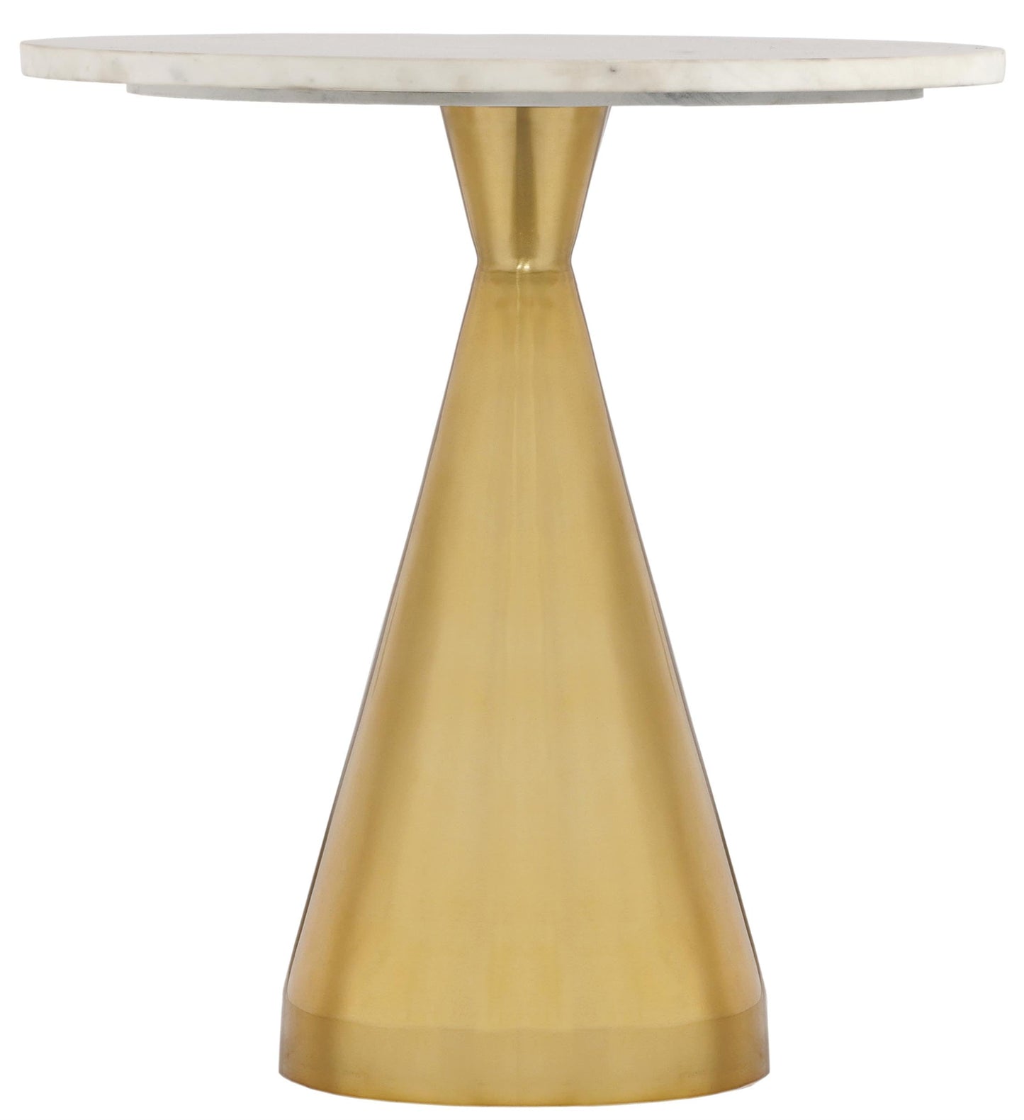 Meridian Furniture Emery White Marble End Table