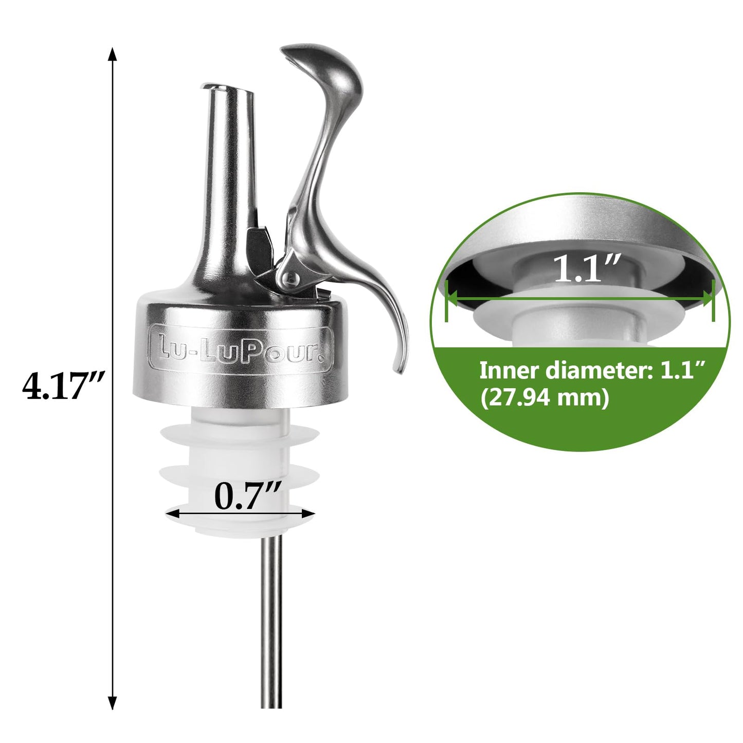 Wine Bottle Stopper, Wine Stopper & Pourer 2 in1, Champagne Stoppers, Bar Pour Bottles Reusable Wine Preserver, Suitable for Alcohol, Wine for Best Christmas and Birthday Gifts for Wine Lovers