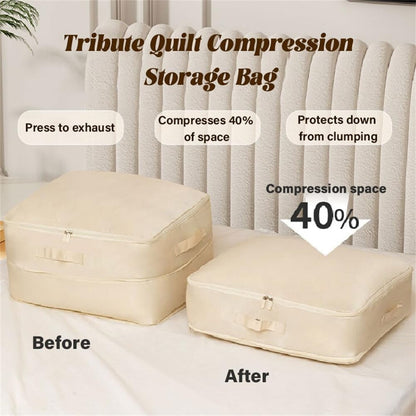 Ultra Space Saving Self Compression Organizer, Heavy Duty Moving Bags, Storage Tote for Comforters, Clothes, Blankets