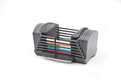 PowerBlock Sport 24 Adjustable Dumbbells, Sold in Pairs, 3-24 lb. Dumbbells, Durable Steel Build, Innovative At Home Workout Equipment, All-in-One Exercise Dumbbells, Strength Training Grey
