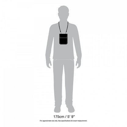Pacsafe Coversafe X75 Anti-Theft RFID Blocking Neck Pouch, Black