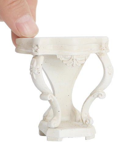 iLAND Dollhouse Furniture on 1/12 Scale Miniature Dollhouse Table Victorian Furniture for Doll House Living Room Fairy Garden Accessories Mini House Decor Classical Rococo