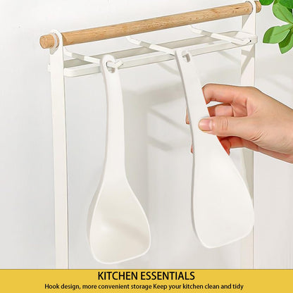 DOERDO 3Pcs Rice Paddle Spoon Soup Spoon Non Stick Rice Scooper Rice Spatula Cooking spoon for Rice Soup Potato, White