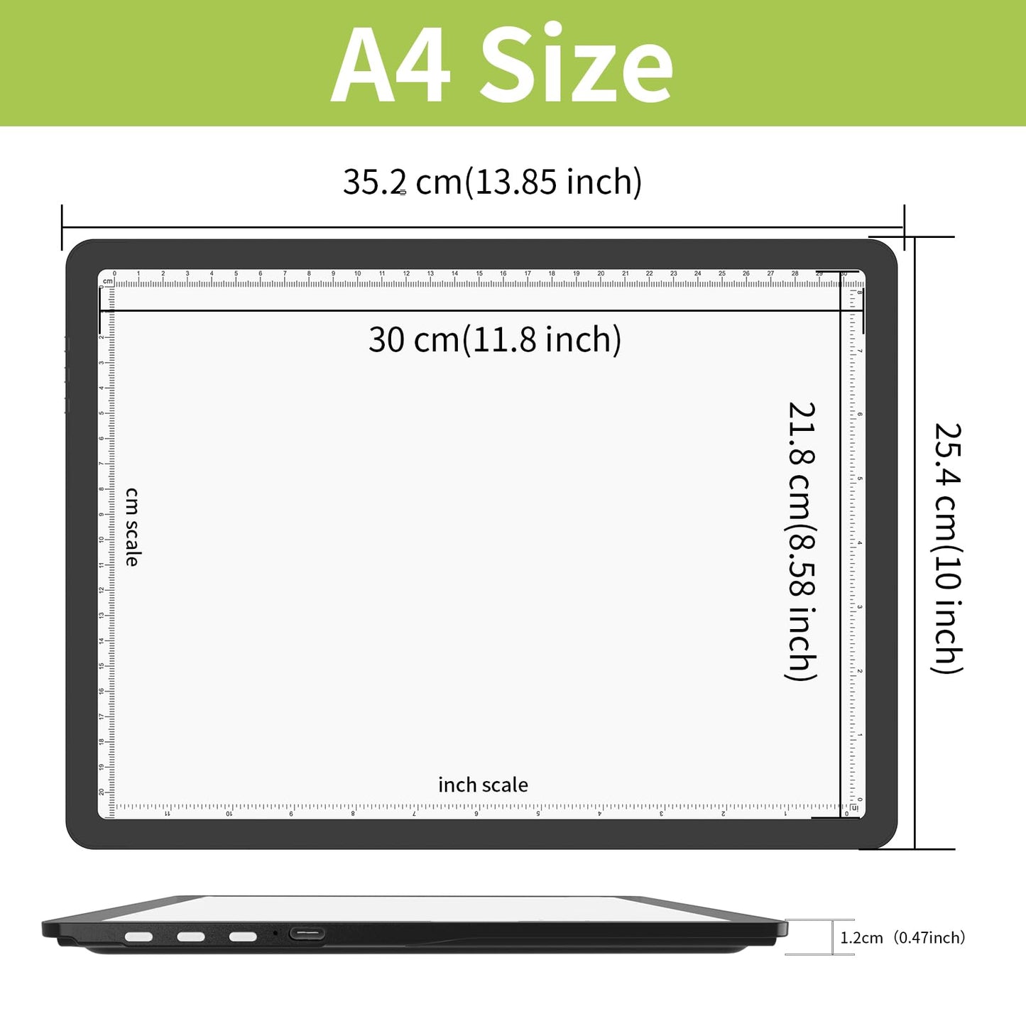 YINGWOND Rechargeable A4 Light Pad with Stand,7100LUX Magnetic Diamond Art Light Board,3 Light Colors,Adjustable Brightness,Portable Wireless Light Box for Tracing,Drawing,Sketching