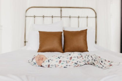 Copper Pearl Large Premium Knit Baby Swaddle Receiving Blanket Winter