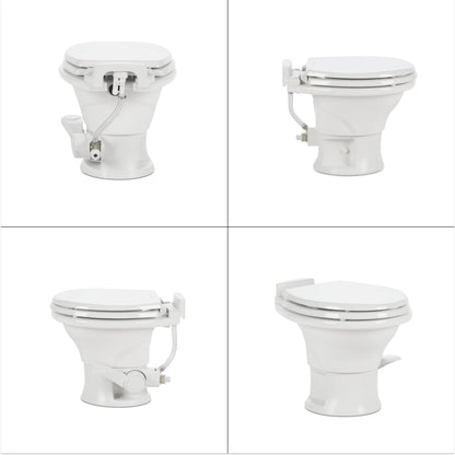 Dometic 302321681 320 Series Low Profile Toilet, White